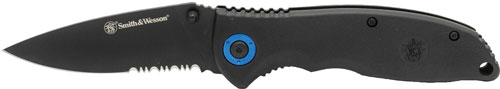 S&w Knife Clip Folder 3.25" - Blade W/free Keychain Btl Opnr