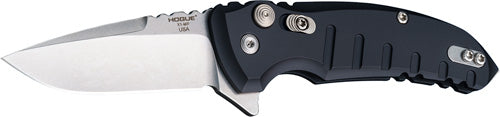 Hogue X1 Microflip 2.75" Foldr - Drop Point Blade Aluminum Blk!