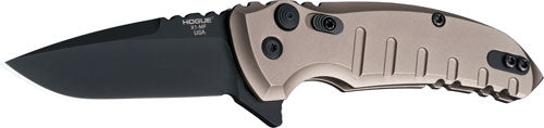 Hogue X1 Microflip 2.75" Foldr - Drop Pt Blk Blade Aluminm Fde!
