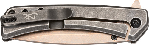 Browning Knife Jericho 3" Fldr - Copper Wash/buckmark D2*