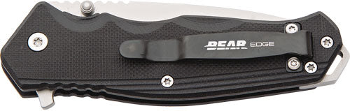 Bear Edge G10 Sideliner 3.38" - W/clip Black Handle!