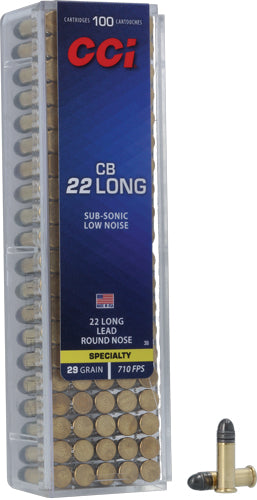 Cci 22 Cb Long 29gr Lead-rn - 710fps 100rd 50bx/cs