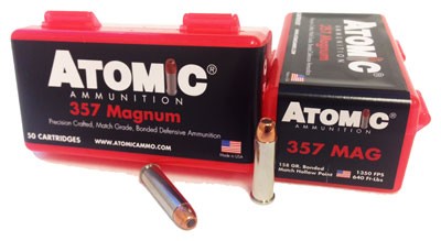 Atomic 357 Mag 158gr Jhp - 50rd 10bx/cs