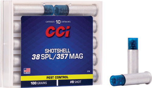 Cci Shotshell 38/357 100gr - #9 Shot 10rd 20bx/cs