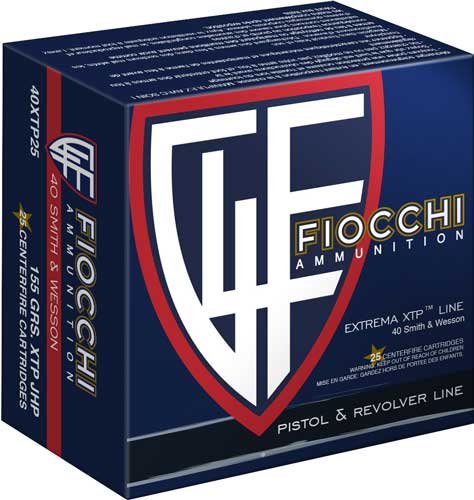 Fiocchi 40 Sw 155gr Xtp-hp - 25rd 20bx/cs <