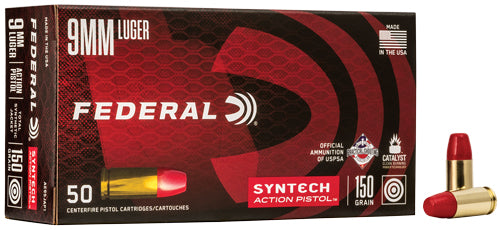 Federal Ae Action Pistol 9mm - 150gr Tsj Fn 50rd 10bx/cs