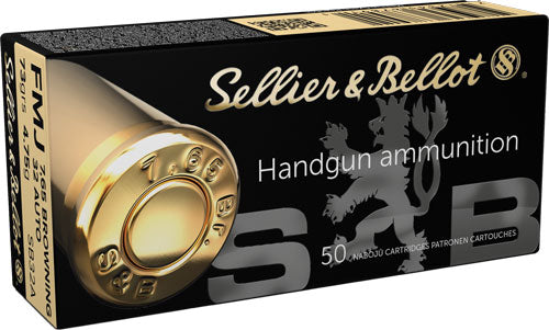 S&b 32 Acp 73gr Fmj-rn - 50rd 40bx/cs