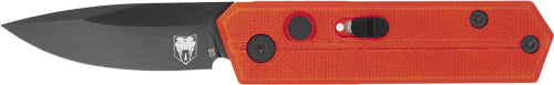 Cobratec Stinger Folder 1.9" - Red/black D2 Blade Sd Button