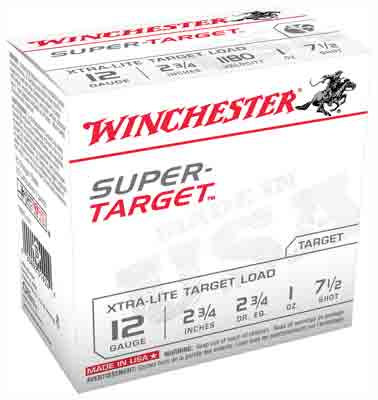 Winchester Target 12ga 2.75" - 1oz #7.5 1180fps 250rd Case