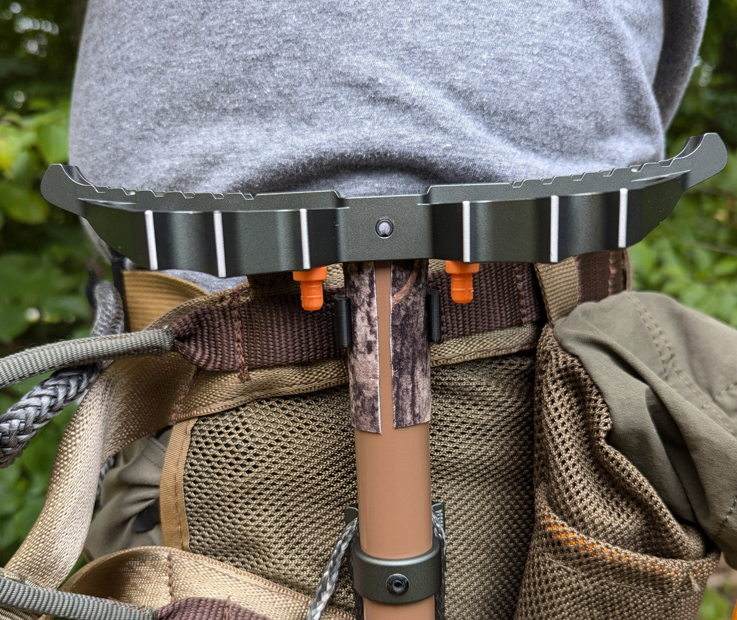 Tethrd One Stick Caddy for Saddle Hunting