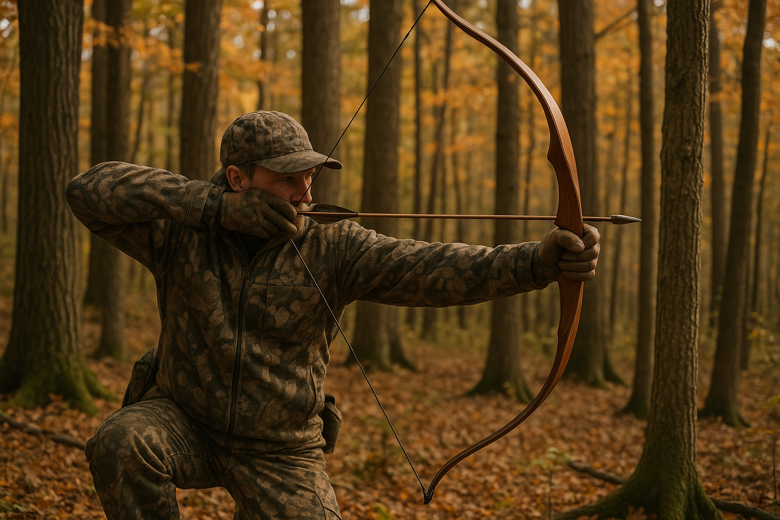 Traditional bow hunting 